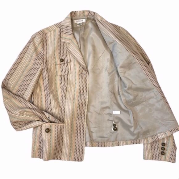 Vintage Harold’s Light Cotton Tweed Bold Button 2Pc Skirt Suit Set - Picture 7 of 16